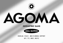 Agoma Font Poster 1