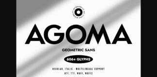 Agoma Font Poster 1