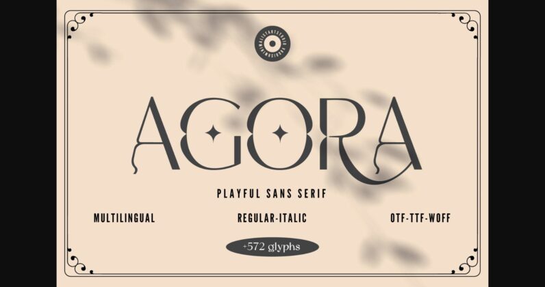 Agora Font Poster 3