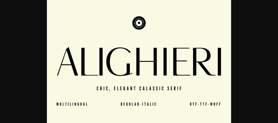 Alighieri Font Poster 3