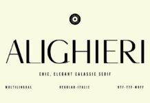 Alighieri Font Poster 1