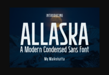 Allaska Font Poster 1