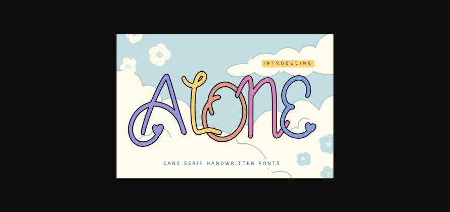 Alone Font Poster 3