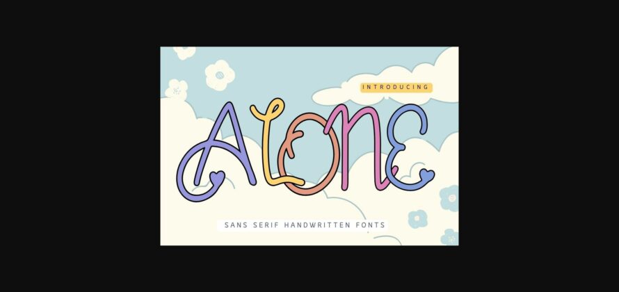 Alone Font Poster 3