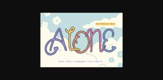 Alone Font Poster 1