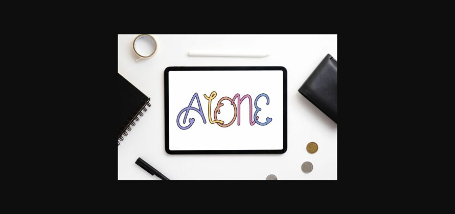 Alone Font Poster 7
