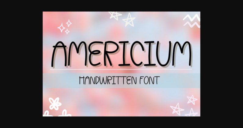 Americium Font Poster 3