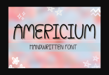 Americium Font Poster 1