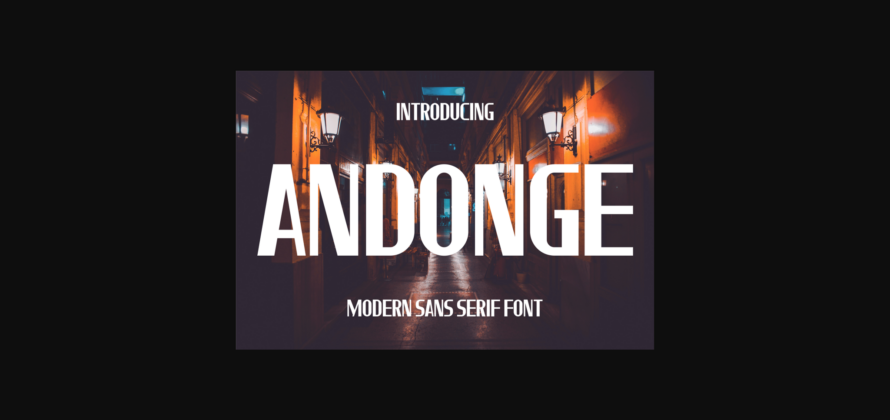 Andonge Font Poster 3