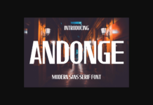 Andonge Font Poster 1