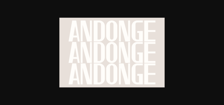 Andonge Font Poster 6