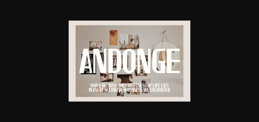 Andonge Font Poster 7