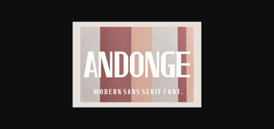 Andonge Font Poster 8
