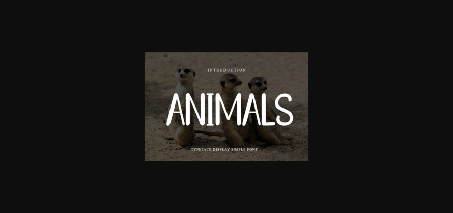 Animals Font Poster 3