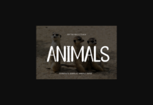 Animals Font Poster 1