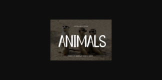 Animals Font Poster 1