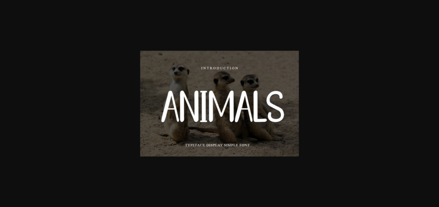 Animals Font Poster 1