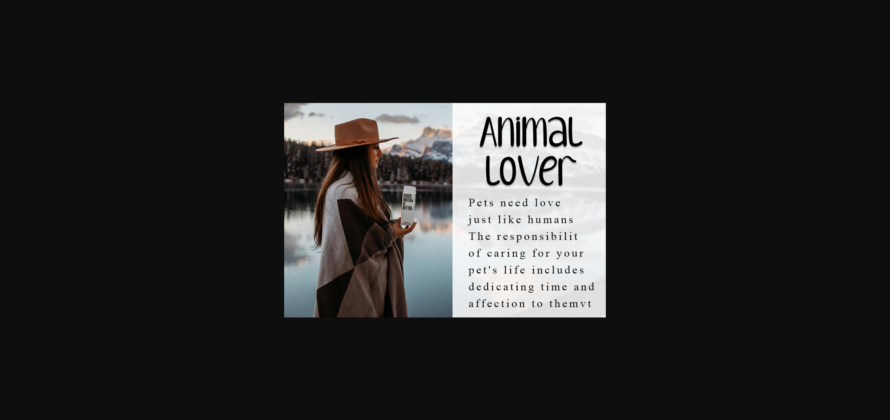 Animals Font Poster 4