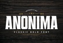 Anonima Font Poster 1