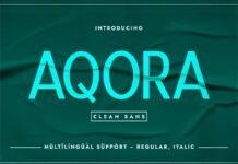 Aqora Font Poster 1