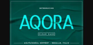 Aqora Font Poster 1