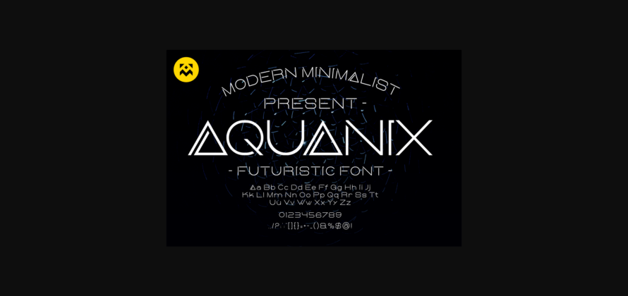 Aquanix Font Poster 3