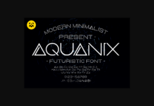 Aquanix Font Poster 1