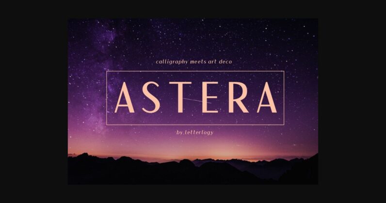 Astera Font Poster 3