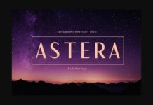 Astera Font Poster 1