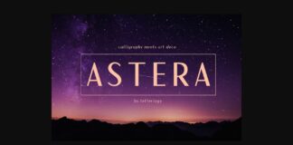 Astera Font Poster 1