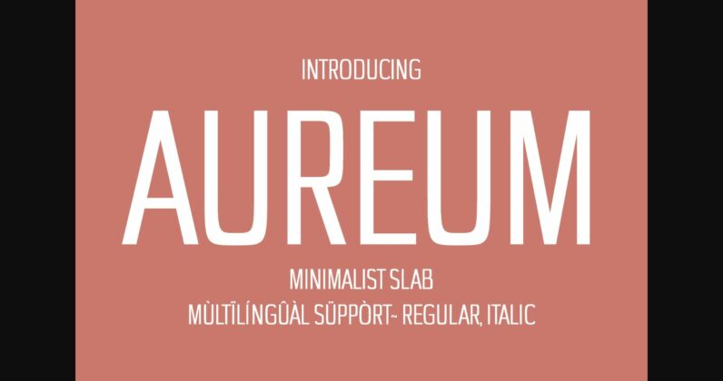 Aureum Font Poster 3