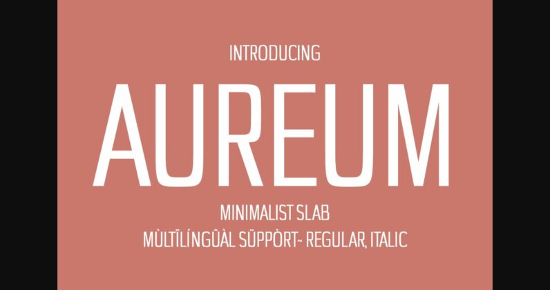 Aureum Font Poster 1