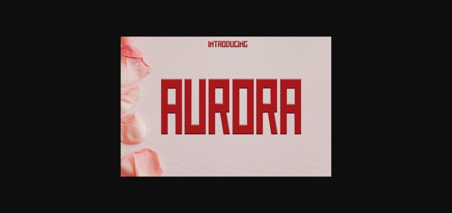 Aurora Font Poster 3