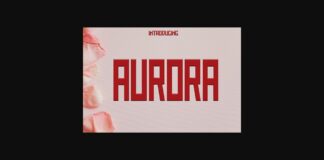Aurora Font Poster 1