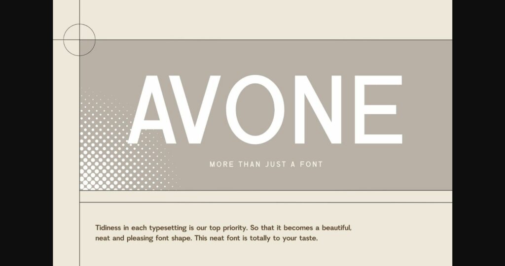 Avone Font Poster 3