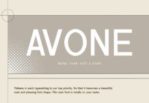 Avone Font Poster 1