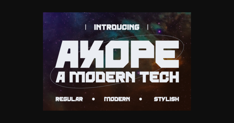 Axope Font Poster 3