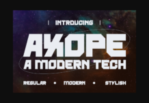 Axope Font Poster 1