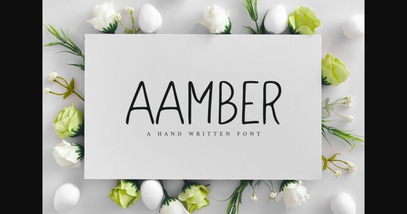 Aamber Font Poster 3