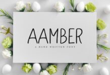 Aamber Font Poster 1