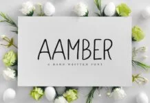 Aamber Font Aamber Font Poster 1