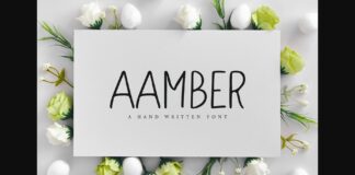 Aamber Font Poster 1