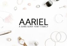 Aariel Family Font Poster 1