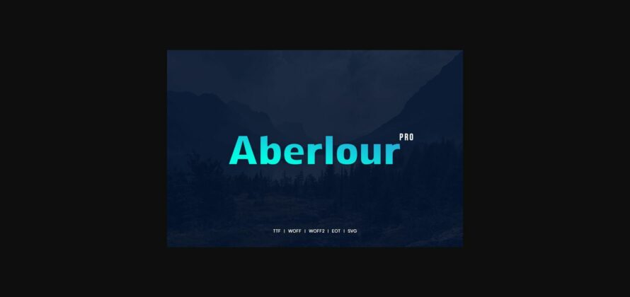Aberlour Font Poster 3