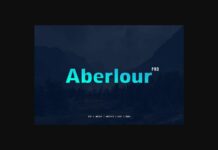 Aberlour Font Poster 1