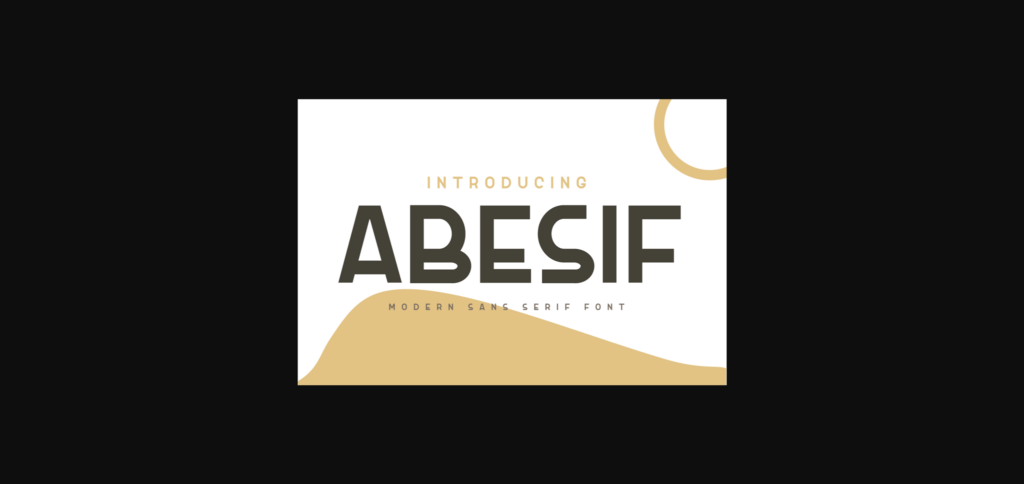 Abesif Font Poster 3