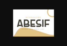 Abesif Font Poster 1