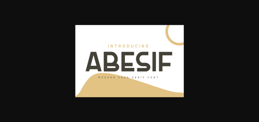 Abesif Font Poster 1