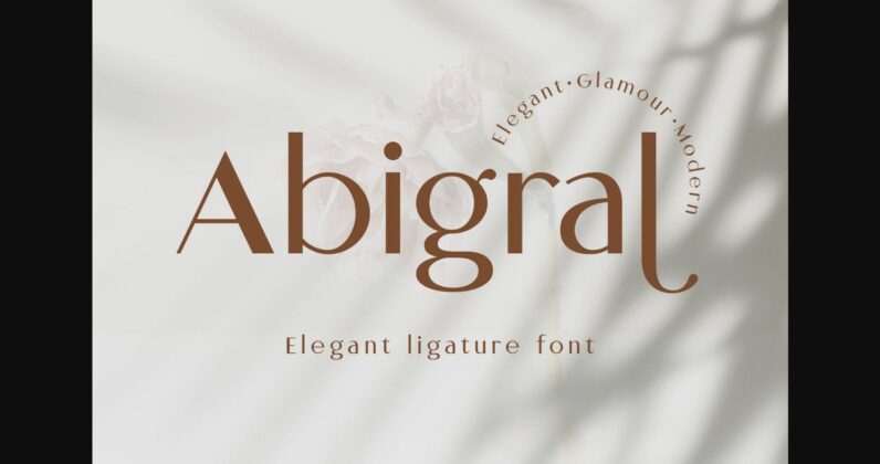 Abigral Font Poster 3