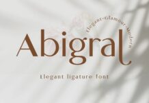 Abigral Font Poster 1